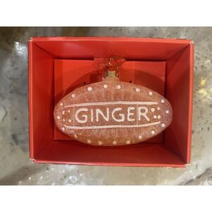 John Derian Ginger Candy Christmas Ornament - NIB